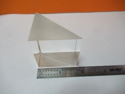 LARGE OPTICAL GLASS PRISM LASER OPTICS AS PICTURED &W8-A-34