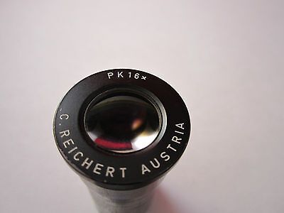 MICROSCOPE EYEPIECE REICHERT AUSTRIA PK 16X OPTICS  BIN#met-rei