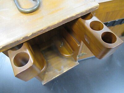 EMPTY WOOD CABINET for ANTIQUE BAUSCH LOMB MICROSCOPE PART AS PICTURED &TA5 iii