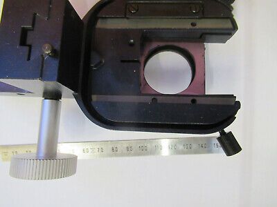 LEICA DMRE GERMANY CONDENSER HOLDER MICROSCOPE PART AS PICTURED P5-B-12