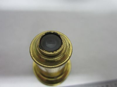 MICROSCOPE PART VINTAGE BRASS OBJECTIVE  LONDON STEWARD BIN#R6-03