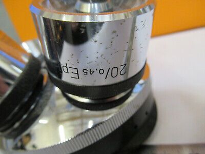 WILD HEERBRUGG SWISS NOSEPIECE + OBJECTIVES MICROSCOPE PART AS PIC M20 8Y-A-124