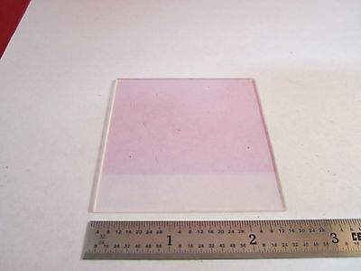 OPTICAL  COATED GLASS FILTER PLATE LASER OPTICS  BIN#5M-14