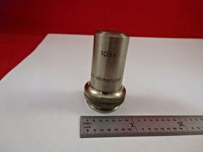 UNKNOWN MAKER IMMERSION OBJECTIVE 105X MICROSCOPE PART OPTICS AS IS &33-A-107