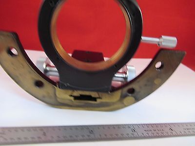 WILD HEERBRUGG M20 SWISS BRASS CONDENSER HOLDER MICROSCOPE PART IS &A7-E-12