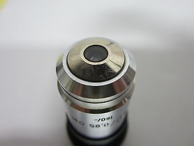 MICROSCOPE PART CARL ZEISS GERMANY OBJECTIVE 40X OEL OPTICS AS IS BIN#Q3-07