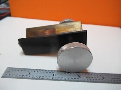 BAUSCH LOMB MICROMETER STAGE KNOBS POL MICROSCOPE PART AS PICTURED &17-B-13