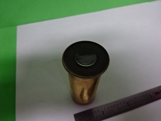 MICROSCOPE PART ANTIQUE OCULAR EYEPIECE LENS circa 1880 OPTICS  AS IS #B1-D-03