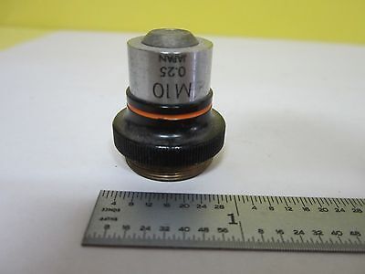 MICROSCOPE PART OBJECTIVE OLYMPUS M10 OPTICS AS IS BIN#U1-46