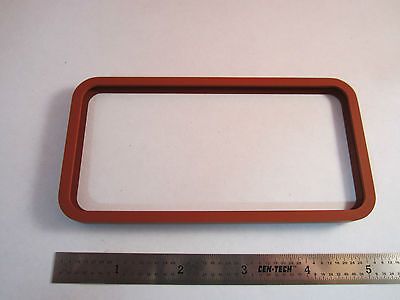 OPTICAL LARGE GLASS WINDOW SILICON GASKET LASER OPTICS BIN#5M-29