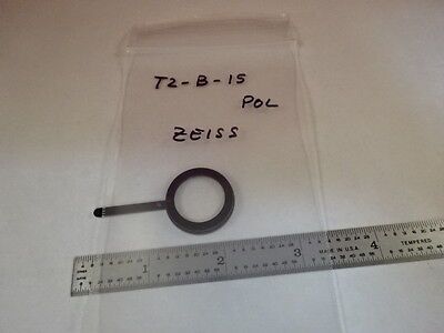 MICROSCOPE PART ZEISS POLARIZER RETARDER SLIDE POL OPTICS AS IS #T2-B-15