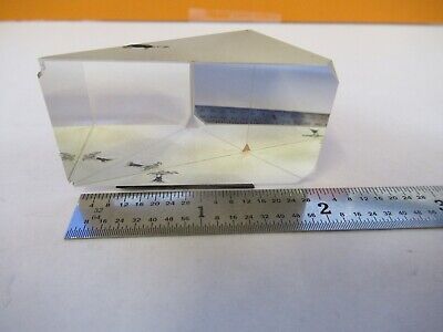 OPTICAL ZEISS GLASS PRISM HEAD MICROSCOPE PART OPTICS AS PICTURED &3K-A-12