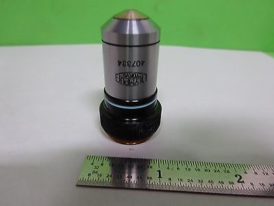 MICROSCOPE PART OBJECTIVE OLYMPUS JAPAN HI M100 100X OPTICS AS IS BIN#Y3-H-08