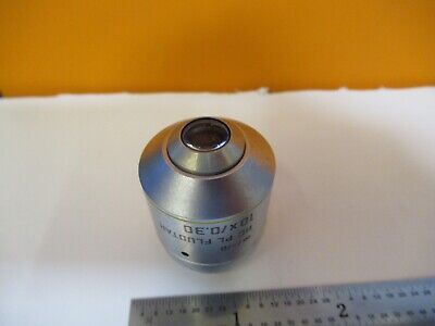 LEITZ LEICA OBJECTIVE HC PL 10X FLUOTAR OPTICS MICROSCOPE PART AS PIC &H8-B-09