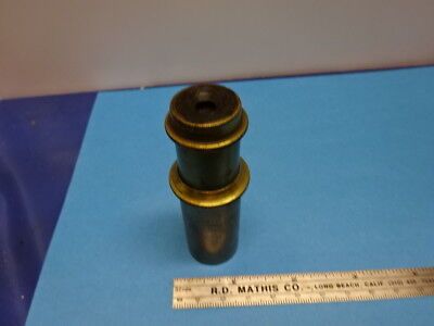 ANTIQUE VERY RARE BRASS CARL ZEISS EYEPIECE OCULAR MICROSCOPE PART AS IS #90-15