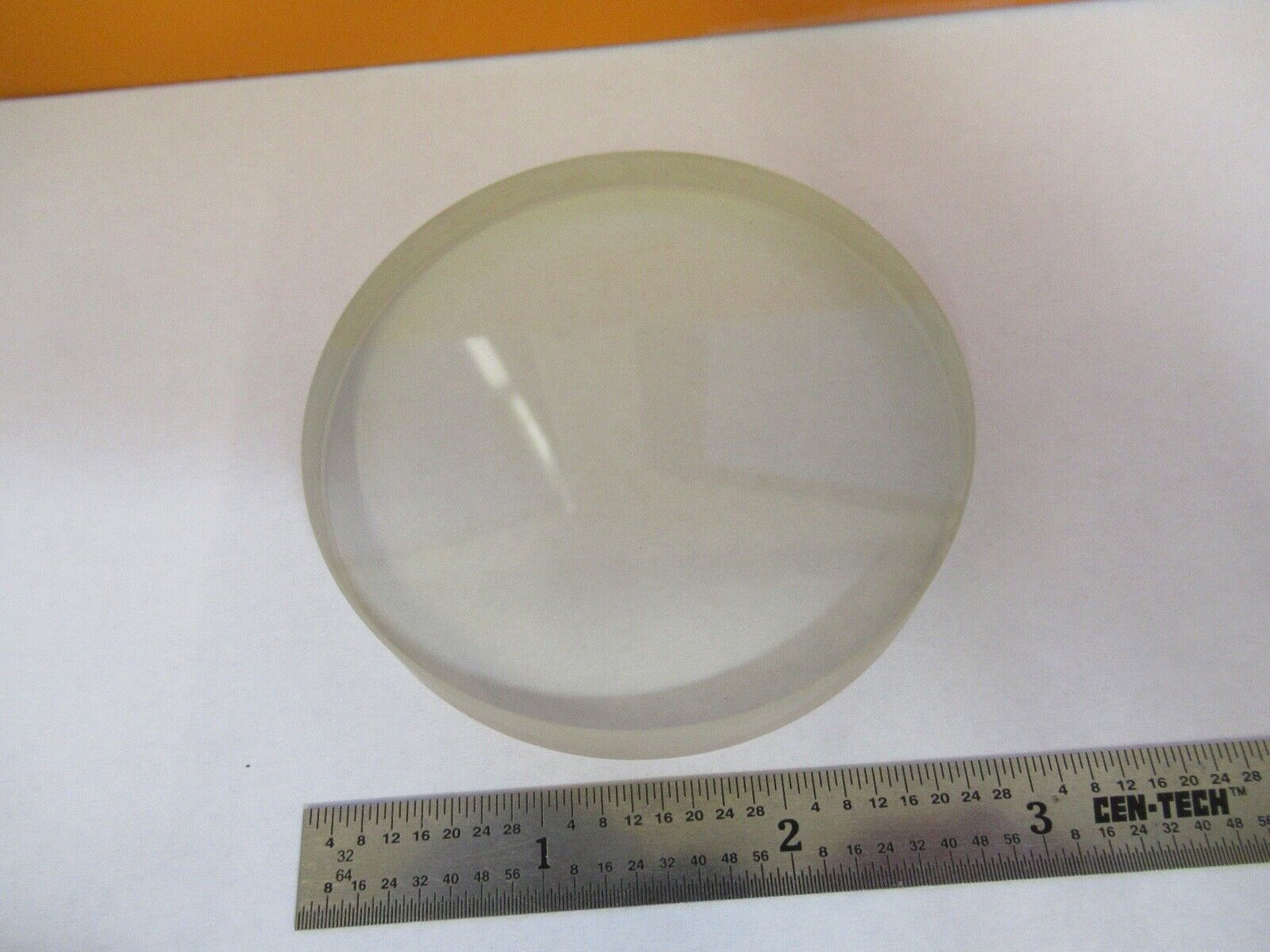 OPTICAL FLAT LARGE GLASS DULL POLISHED SIDES LASER OPTICS AS PICTURED &27-A-51