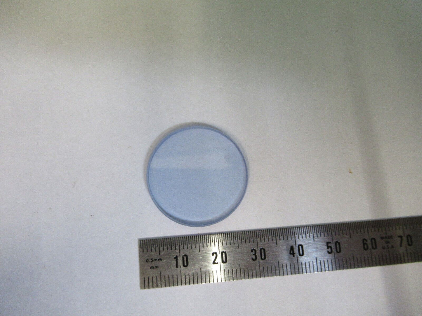 OPTICAL CLEAR BLUE FILTER GLASS OPTICS AS PICTURED &Z5-C-24