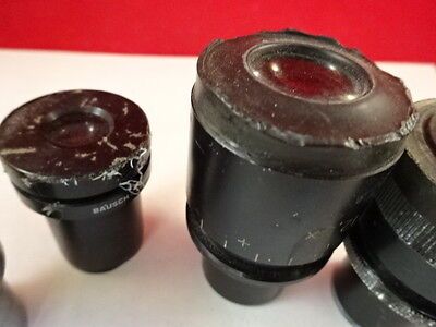 FOR PARTS MICROSCOPE PART LOT EYEPIECES OCULAR OPTICS AS IS BIN#T1-B-08