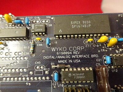 DIGITAL ANALOG BOARD NT2200 DEKTAK VEECO WYKO PROFILOMETER OPTICS AS IS #Q2-B-3