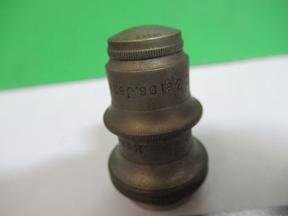 CARL ZEISS  OBJECTIVE 1/12 LENS OPTICS MICROSCOPE PART AS PICTURED Q7-A-07