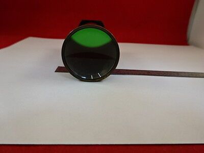 BAUSCH LOMB OPTICAL FILTER GREEN [no lens] MICROSCOPE PART AS PICTURED &H1-C-04