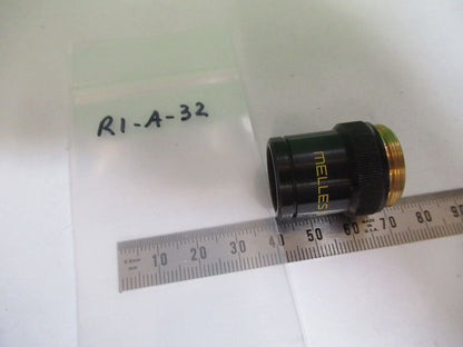 MELLES GRIOT  1x /160 OBJECTIVE LENS OPTICS MICROSCOPE PART AS PICTURED &R1-A-32