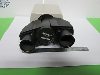 MICROSCOPE PART NIKON HEAD OPTICS AS IS BIN#L1-06