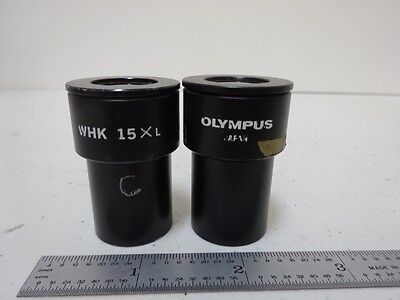 MIKROSKOP TEILLOS Okulare OLYMPUS 15X + ABSEHENOPTIK WIE BESEHEN BIN#N8-H-03