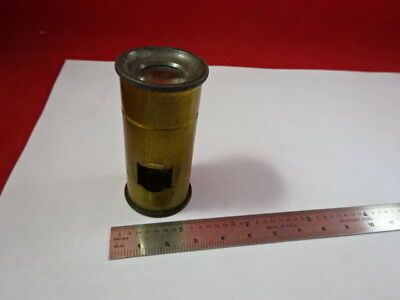 FOR PARTS ANTIQUE BRASS PORTABLE SEEDS MICROSCOPE VINTAGE PART AS IS &92-15