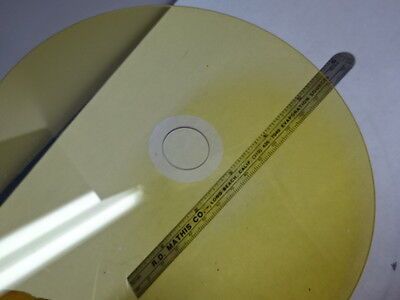 COATED ROUND GLASS DISC HARD DRIVE TEST OPTICAL OPTICS AS PICTURED &83-40