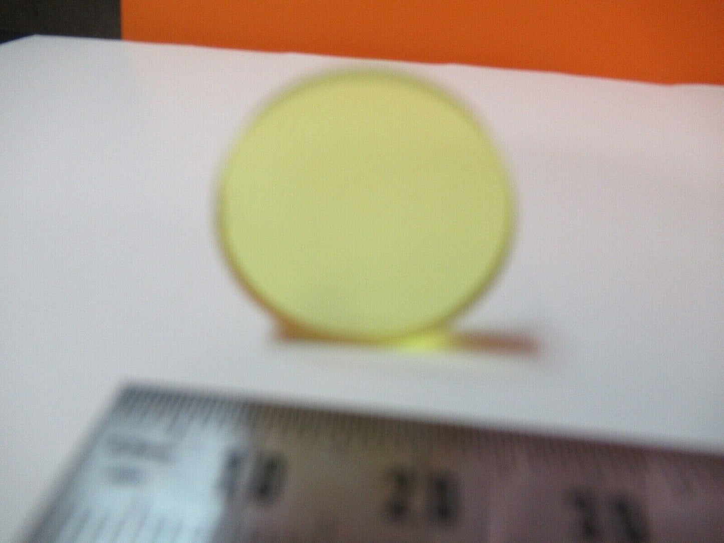 OPTICAL YELLOW FILTER OPTICS AS PICTURED &14-B-29