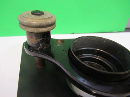 ANTIQUE SPENCER AO STAGE TABLE SPECIMEN MICROSCOPE PART AS PICTURED #R1-B-41