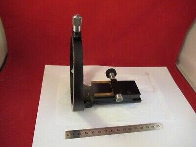 ZEISS GERMANY POLMI BRASS STAGE TABLE HOLDER MICROSCOPE PART AS PICTURED 12-A-36