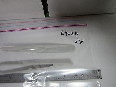 LOT 2 EA LERLOY PLASTIC FINE TWEEZERS FOR LAB OR OPTICS AS IS BIN#L4-26