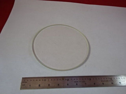 MICROSCOPE PART GLASS SPECIMEN STAGE OPTICS AS IS #B8-A-06