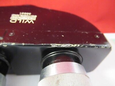 WILD HEERBRUGG SWISS M20 BINOCULAR HEAD MICROSCOPE PART OPTICS &33-B-08