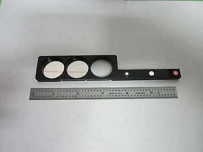 MICROSCOPE PART ZEISS FILTER SLIDE OPTICS AS IS BIN#M7-23