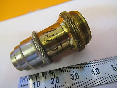 ERNST LEITZ GERMANY OBJECTIVE OPTICS LENS MICROSCOPE PART AS PICTURED &H1-B-17