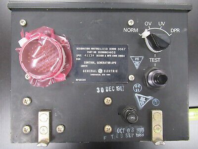 AIRCRAFT APU GE CONTROL GENERATOR PN 3S2060DC149D2   AS PICTURED &TB-2