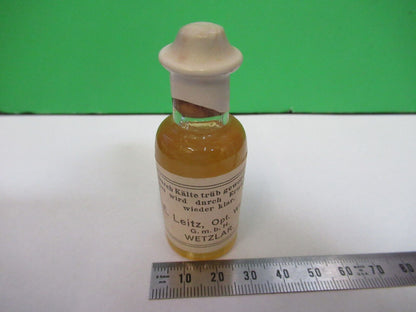 LEIZT WETZLAR CEDERN OEL ANTIQUE BOTTLE MICROSCOPE PART AS PICTURED &P4-B-51