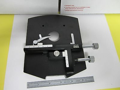 MICROSCOPE STAGE MICROMETER SPECIMEN HEERBRUGG SWISS #N1-W-09