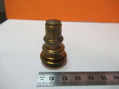 ANTIQUE BRASS SEIBERT "V" LENS OBJECTIVE MICROSCOPE PART AS PICTURED P9-A-54