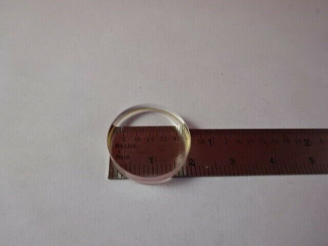 OPTICAL ZERODUR PART FLAT LENS for LASER RING GYRO OPTICS AS IS #91-41