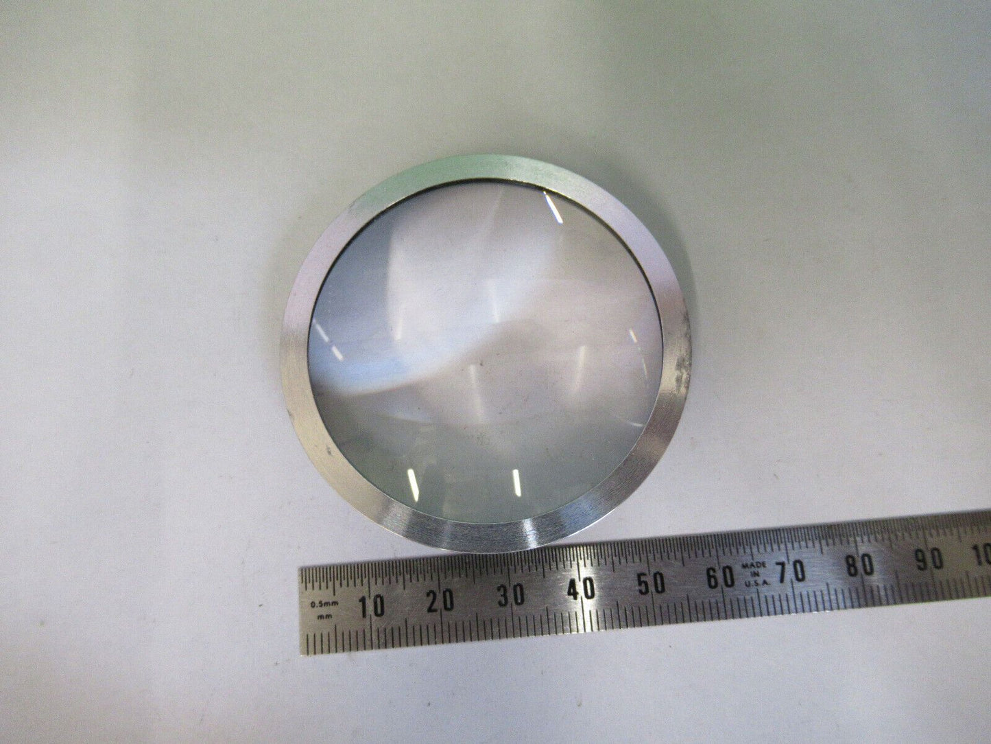 OPTICAL CONVEX LENS MOUNTED OPTICS AS PICTURED &Z6-A-56