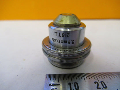 BAUSCH LOMB OBJECTIVE 5.5mm tubus 215mm  MICROSCOPE PART AS PICTURED &F9-A-21