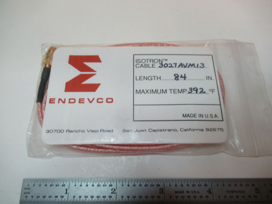 MEGGITT ENDEVCO CABLE 3027AVM13 1/4-28 for 4-pin TRIAXIAL ACCELEROMETER &17-B-55