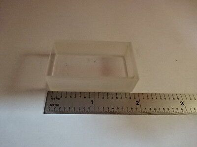 QUARTZ CUVETTE ANALYTICAL UV GRADE  PART OPTICS AS IS #86-14