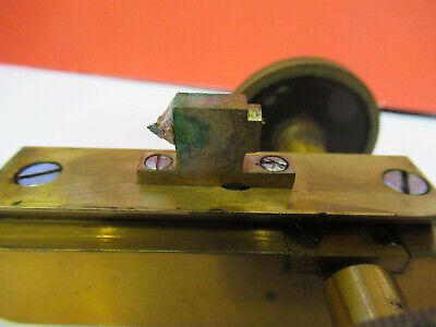 ANTIQUE BAUSCH LOMB BRASS STAGE 1,800's  MICROSCOPE PART AS PICTURED &P8-A-54