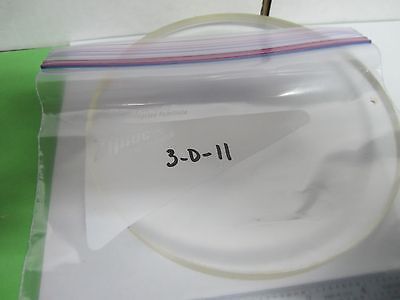 OPTICAL LARGE CONVEX CONCAVE LENS [dirty/scratches] LASER OPTICS DWR#3-D-11