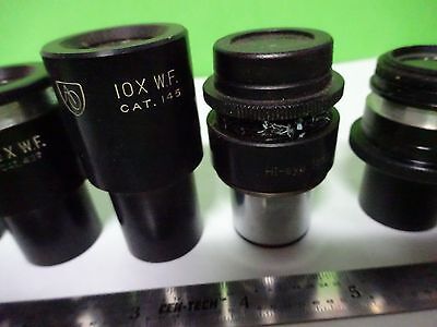 LOT 6 EA MICROSCOPE EYEPIECES ASSORTED OPTICS #W1-02